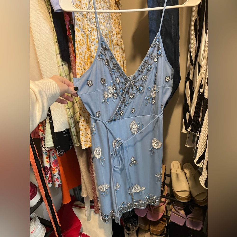 Beaded mini dress